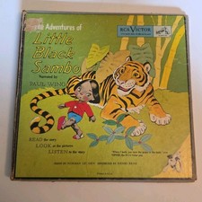 The Adventures Of Little Black Sambo 45 RPM - RCA Records Book Record Vintage  picture