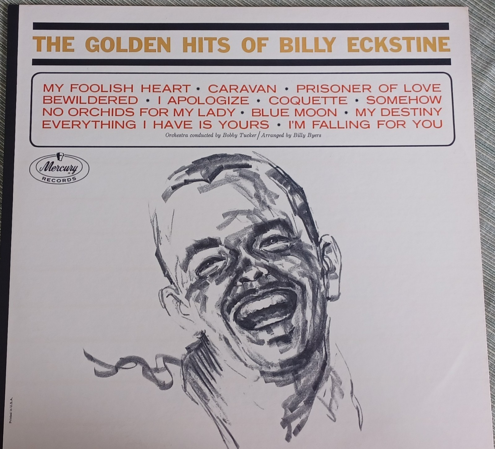 Vintage The Golden Hits of Billy Eckstine Mercury LP MG-20796, SR-60796, 1963