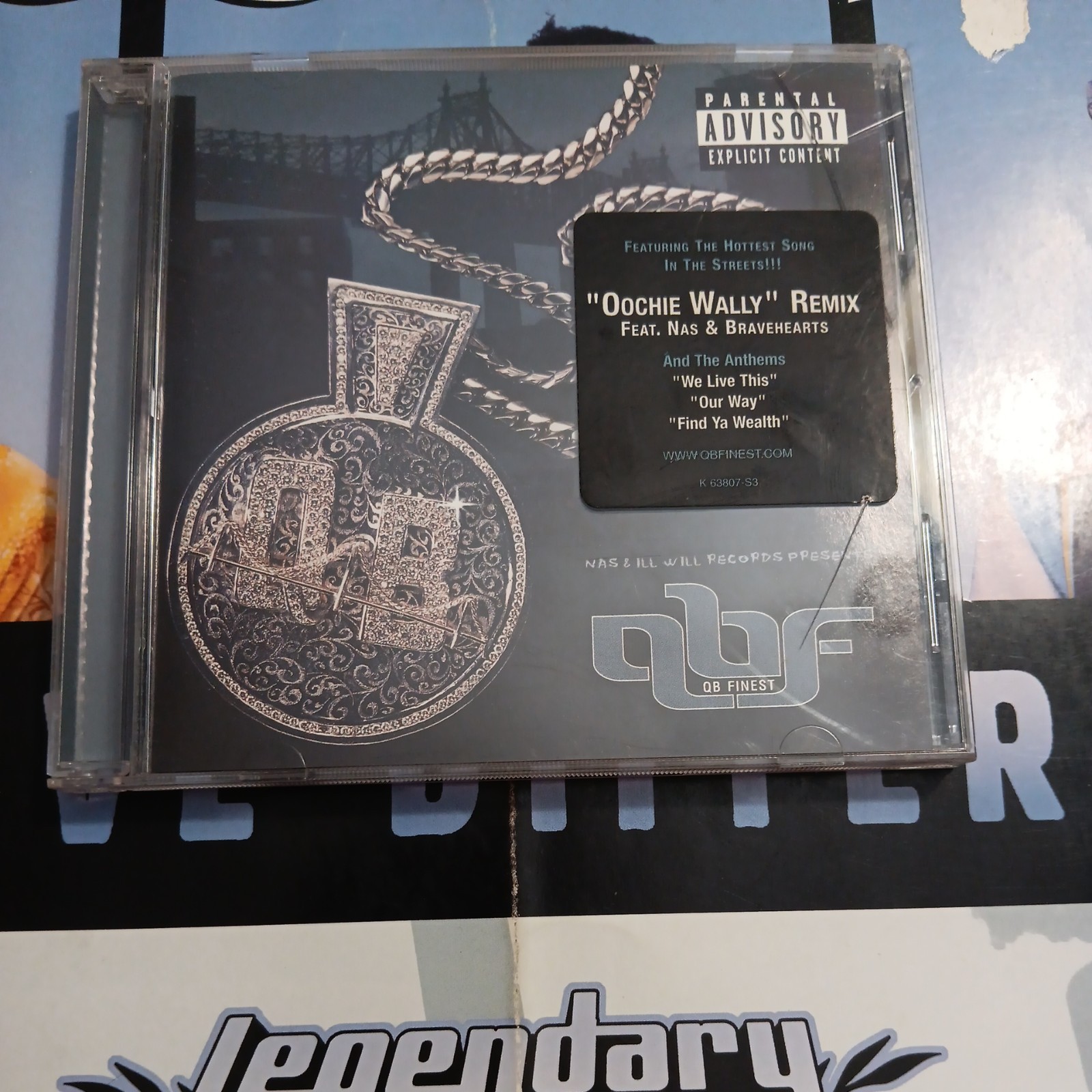 QB Finest-QB Finest CD Rap Hip-Hop W/Rare Hype Sticker ILL WILL NAS 