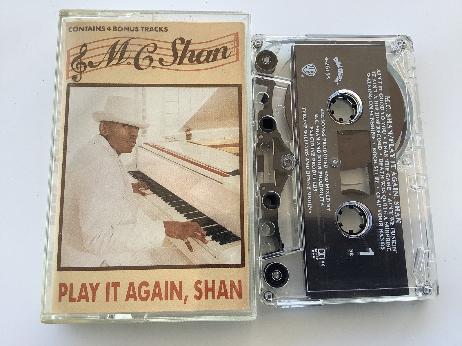 MC SHAN Cassette Tape - Play It Again - Juice Crew - Old School Hip Hop Rap 1990