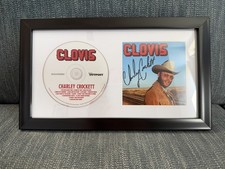 CLOVIS ~ Charley Crockett ~ Framed ~ Clovis Cd ~Signed Insert picture