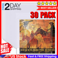 30 PLASTIC OUTER SLEEVES VINYL RECORD LP ALBUM PLASTIC COVERS USA UPGRADED NEW** picture