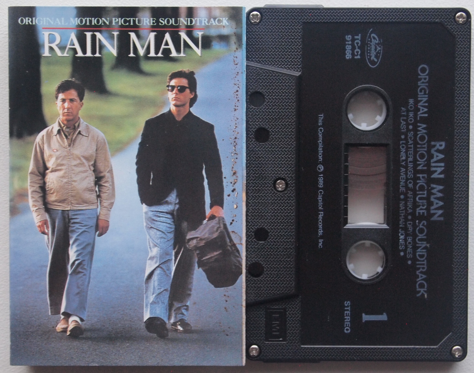 VARIOUS - RAIN MAN SOUNDTRACK (CAPITOL TCC191866) 1989 MALAYSIA CASSETTE TAPE