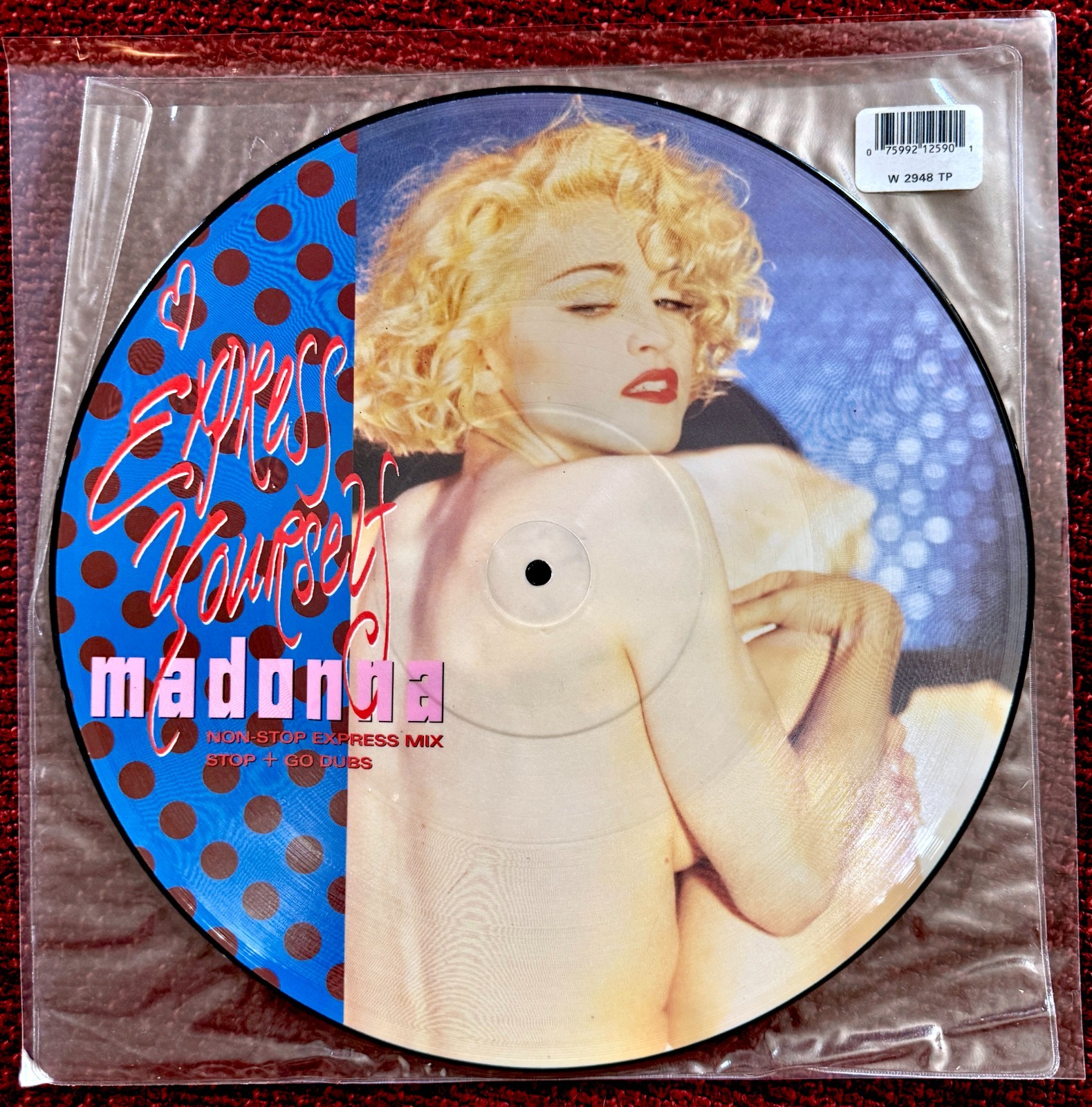 MADONNA EXPRESS YOURSELF PICTURE DISC RECORD VINYL PROMO CATALOG PRAYER LP MINT