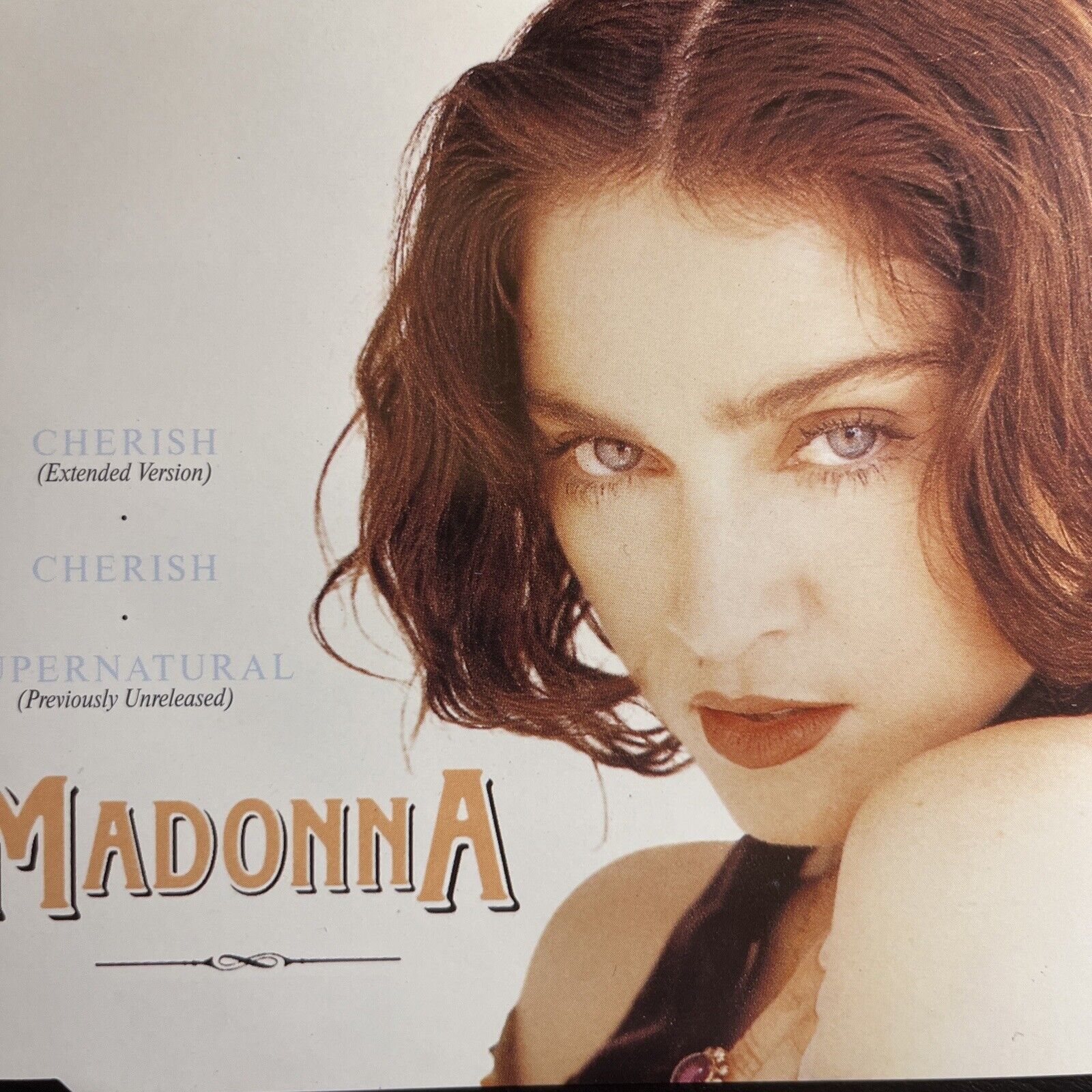 Madonna GERMAN Yellow CD CHERISH & SUPERNATURAL Extended mixes 1989 HYF RARE 