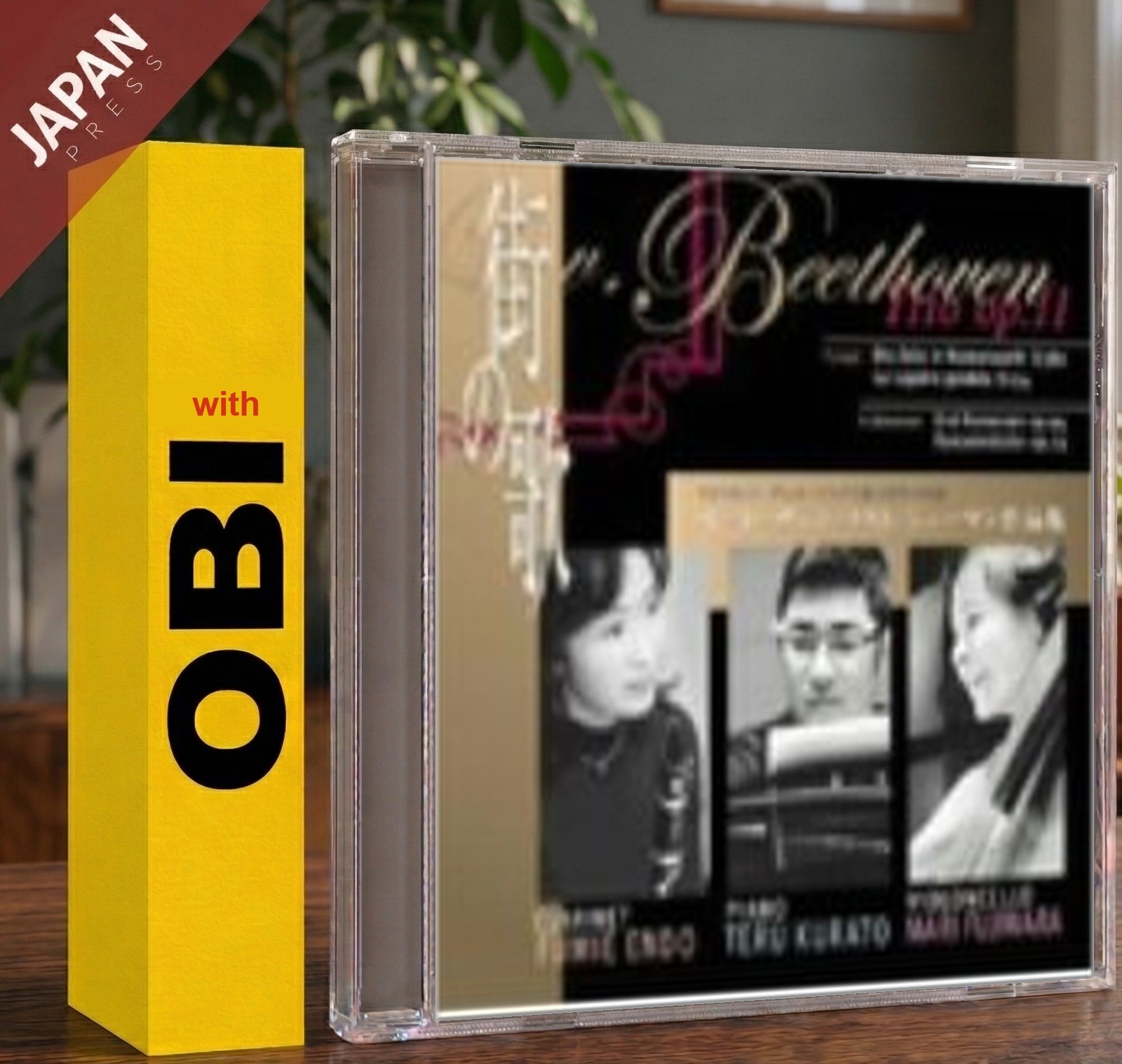Mari Fujiwara & Teru Kurato - Beethoven/Liszt/Sc w/OBI CD Japan Import Classical