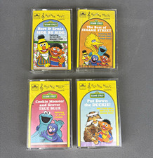 Vintage Sesame Street Golden Music Cassette Tape Lot of 4 Tested Bert Ernie picture