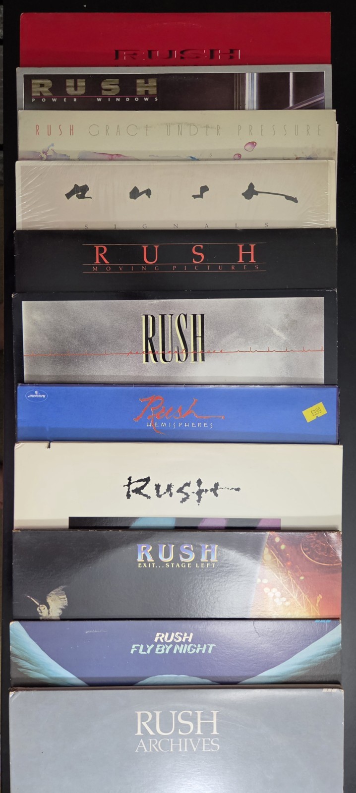 RUSH moving pictures, Permanent Waves, Hemispheres, Fly By Night, Signals, MORE