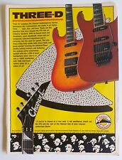CHARVEL JACKSON guitar magazine ad pin-up pull-out poster 1 page vintage 1991 picture