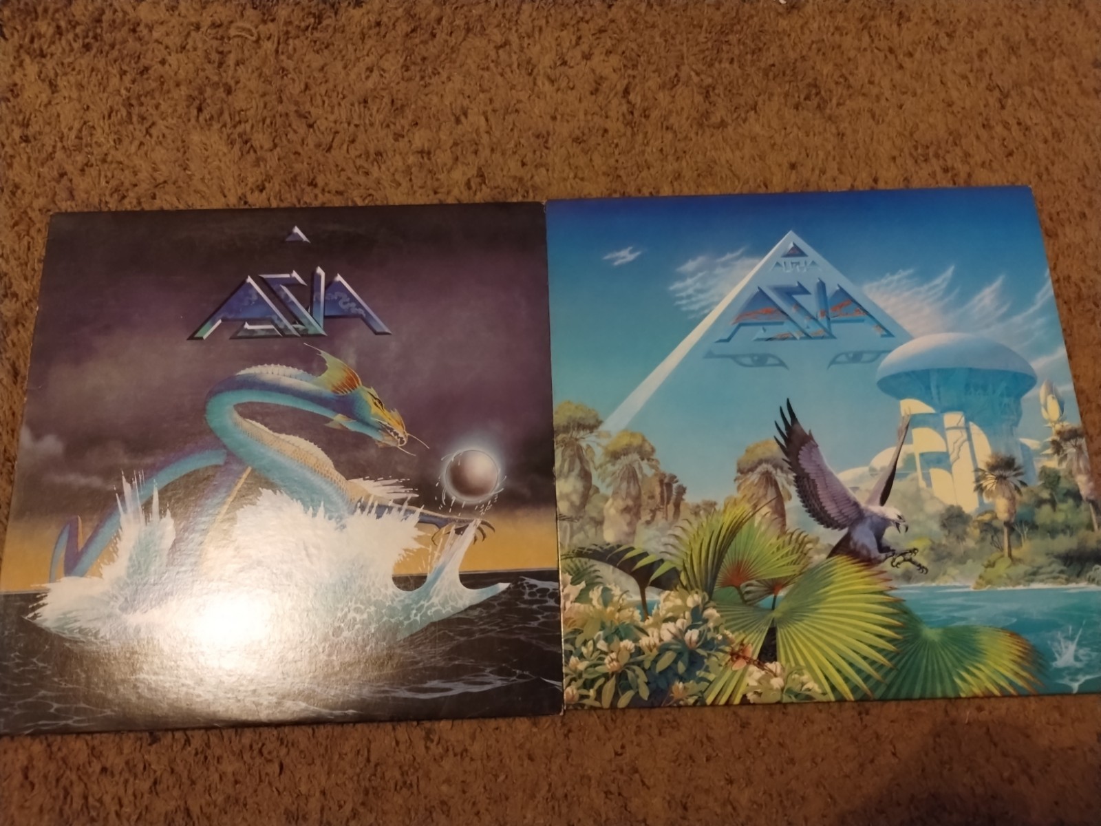 Asia Self-titled Also Asia Alpha Vinyl Record LPS 12