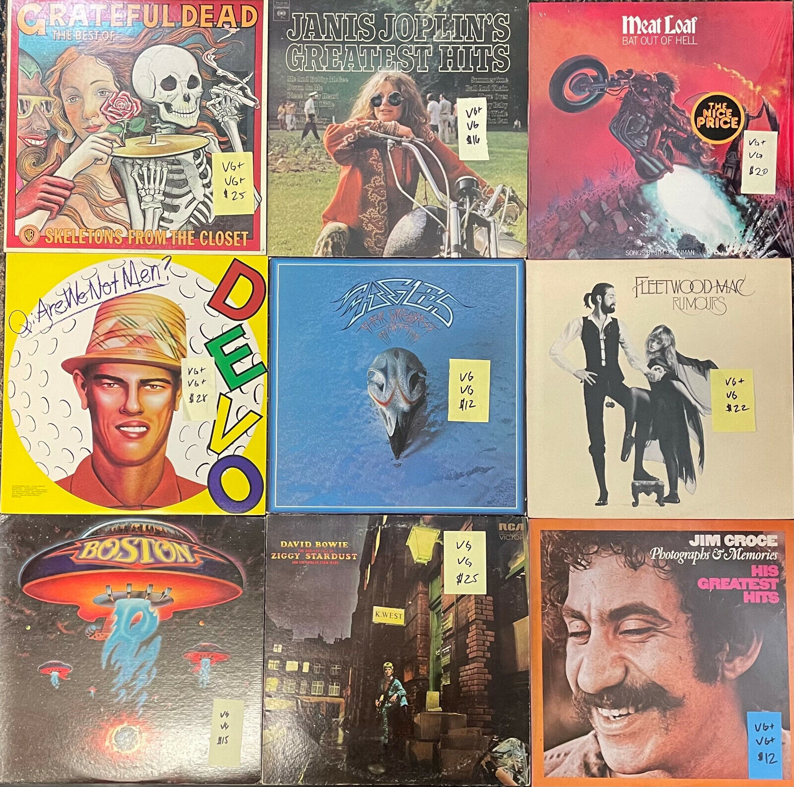 You pick - 60's, 70's & 80's Rock Records Vinyl LP - Multiple Titles