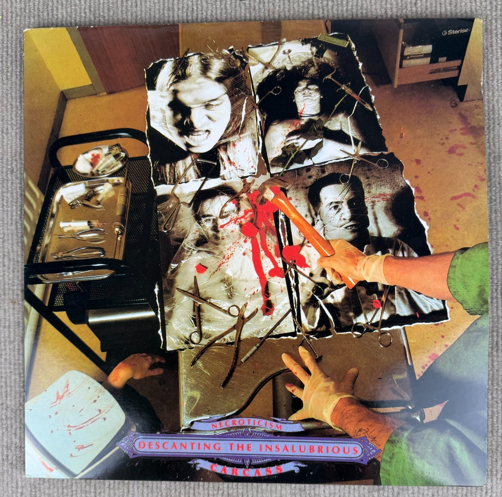 Carcass Necroticism Descanting the Insalubrious Vinyl LP 2013  Necrotic Black