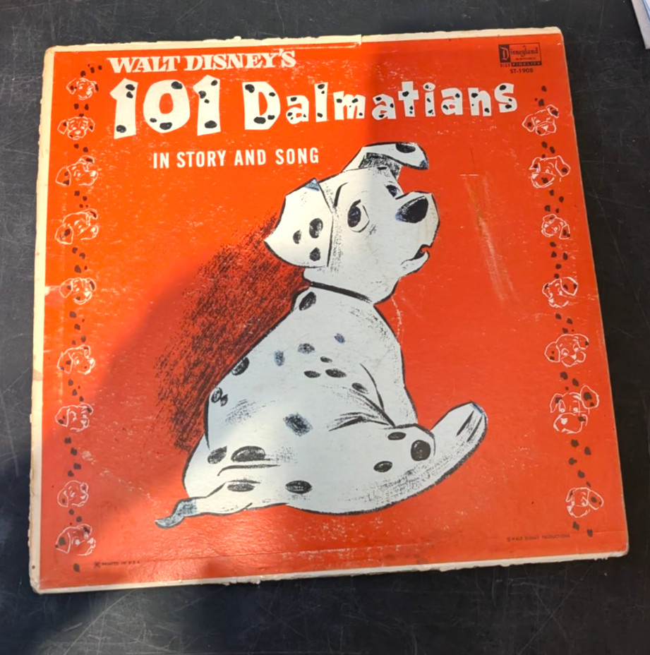Vintage 1963 Walt Disney 101 dalmatians is story/#st-1908/disneyland records