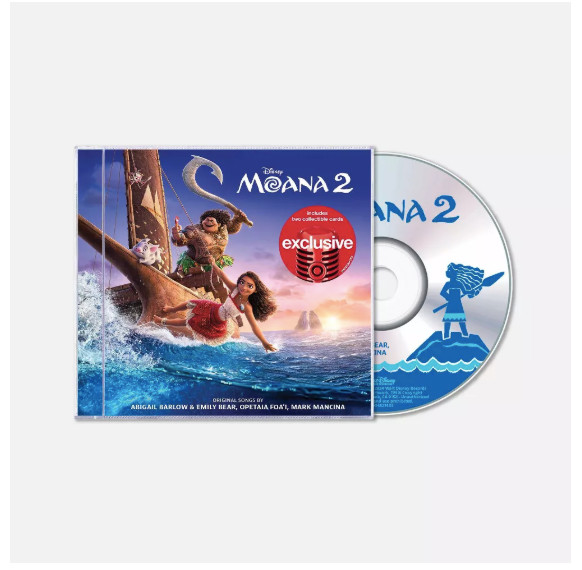 Disney - Moana 2 (Exclusive Two Collectble Cards, Soundtrack CD) - NEW 