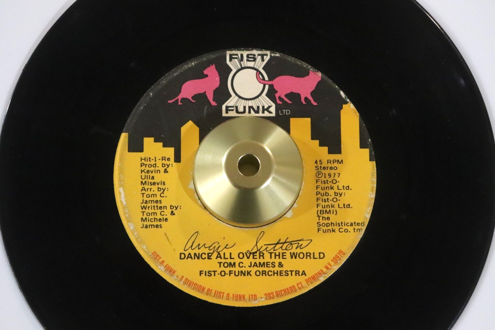 Scarce TOM C. JAMES 45 Dance All Over the World / Tonight FIST O FUNK 6342 Rare