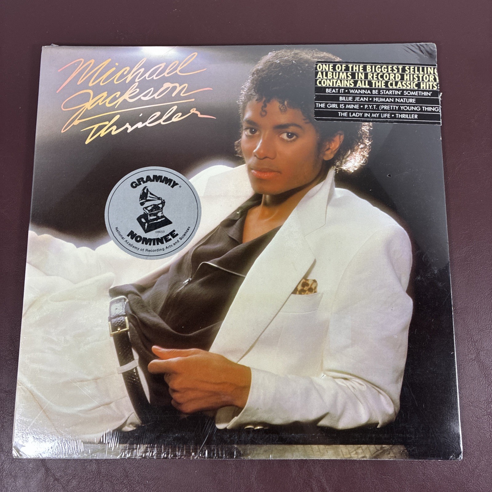 MICHAEL JACKSON Thriller LP 1982 Epic QE 38112 w/ Hype Stickers SEALED