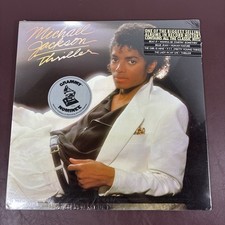 MICHAEL JACKSON Thriller LP 1982 Epic QE 38112 w/ Hype Stickers SEALED picture