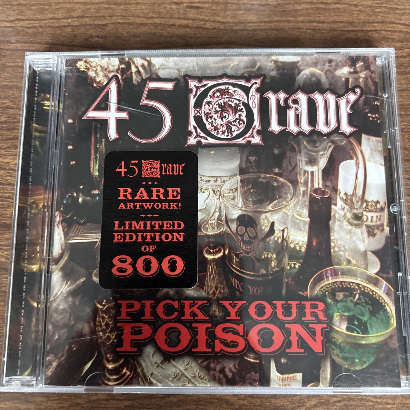 Pick Your Poison CD by 45 Grave Bauhaus Mission UK Gothic Rock Alien Sex Fiend 