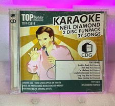 Karaoke Neil Diamond Funpack (2 CD + G, 2001, Top Tunes) W/ Case, Tested *RARE* picture