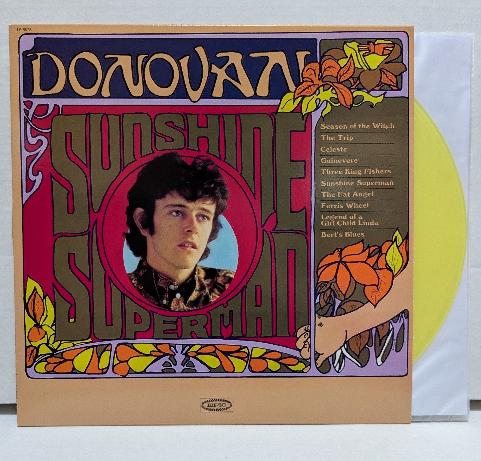 DONOVAN - Sunshine Superman - YELLOW Vinyl - Very rare - N/M LP