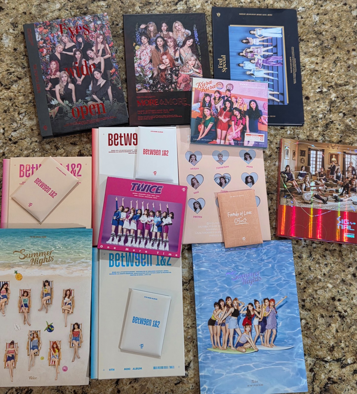 ( 12)Twice Kpop Album Lot *Inserts And Photocards Included  (Read Description)