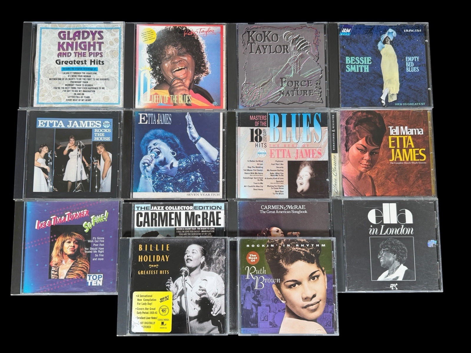 Leading Ladies of Blues, Jazz, Soul & R&B / x14 Music CD Lot  (Etta James, McRae