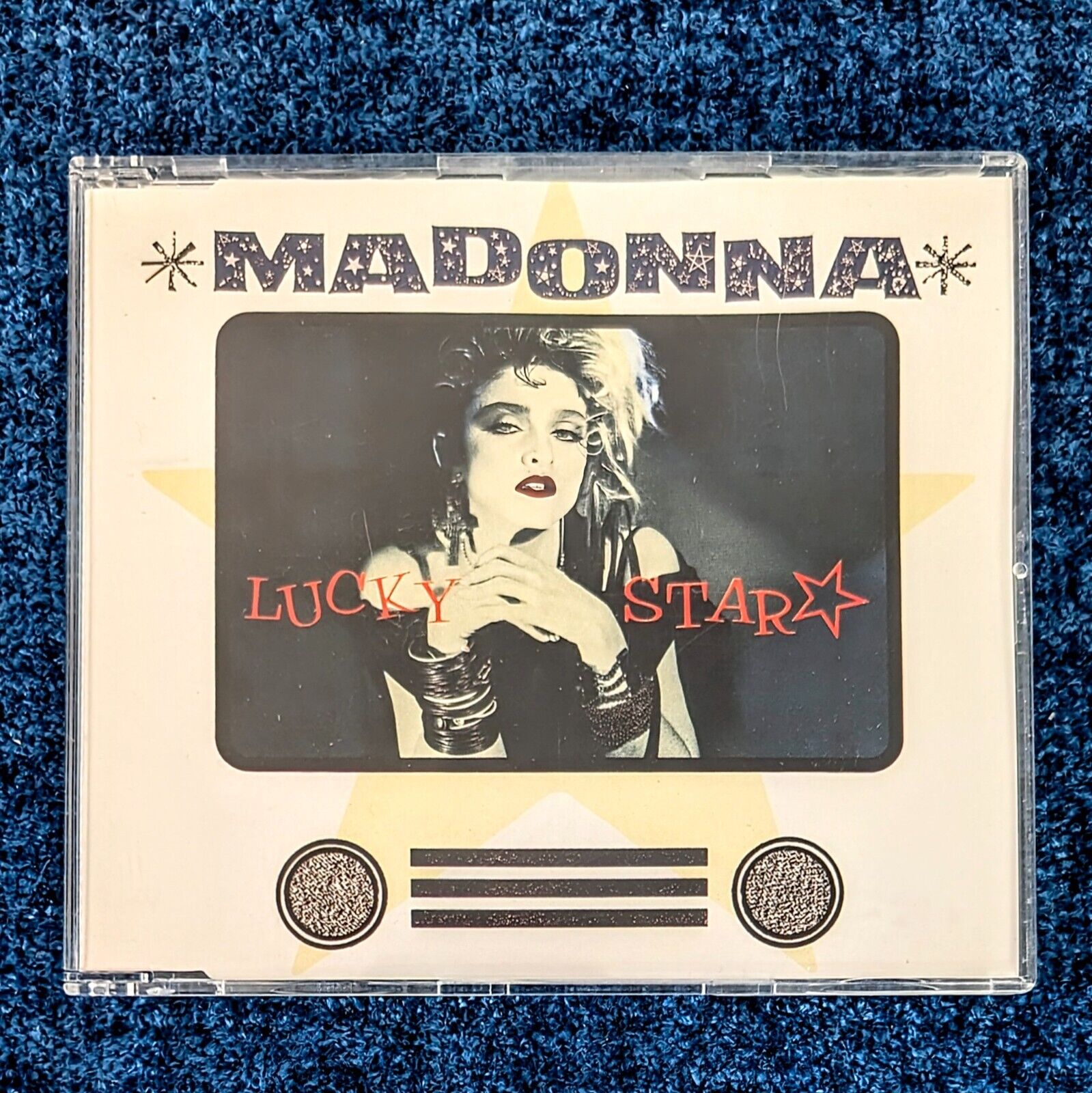 MADONNA LUCKY STAR CD SINGLE DELETED SIRE YELLOW GERMAN SERIES First Album
