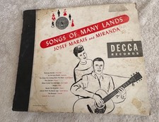 Incomplete Vintage 78 RPM Box Set Josef Marais & Miranda Songs Of Many Lands picture