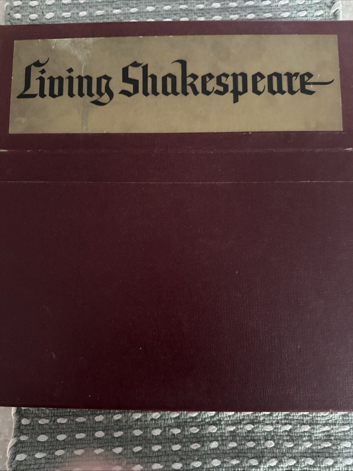 LIVING SHAKESPEARE Set of 5 LP Records & 5 Scripts