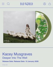 KACEY MUSGRAVES DEEPER INTO THE WELL BAD WORLD GREEN LIQUID VINYL picture