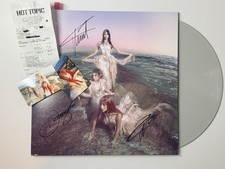 The Warning SIGNED on Cover Everything’s Falling  Stone Colored Vinyl picture