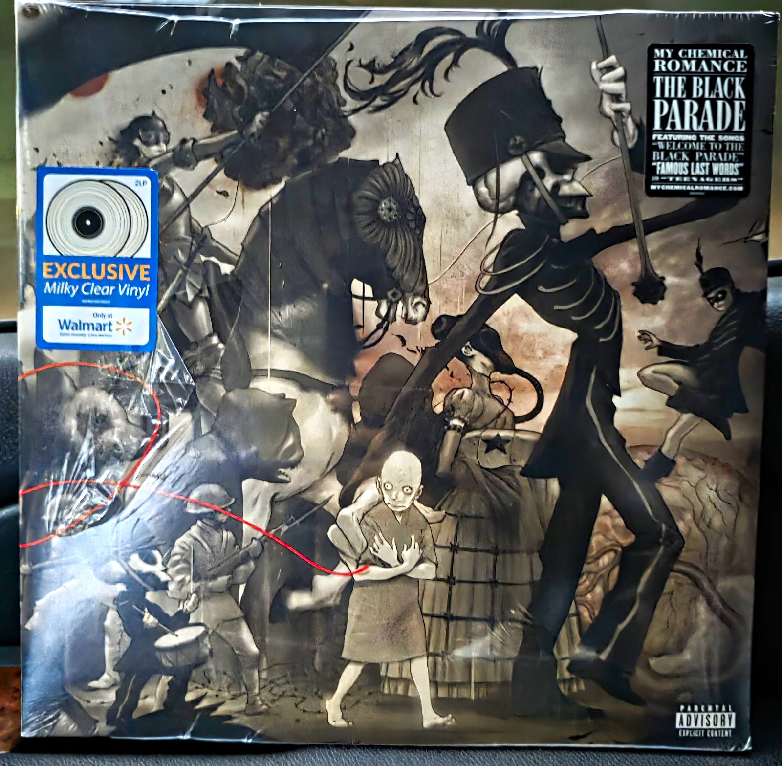 My Chemical Romance The Black Parade Walmart Exclusive Clear Colored Vinyl LP