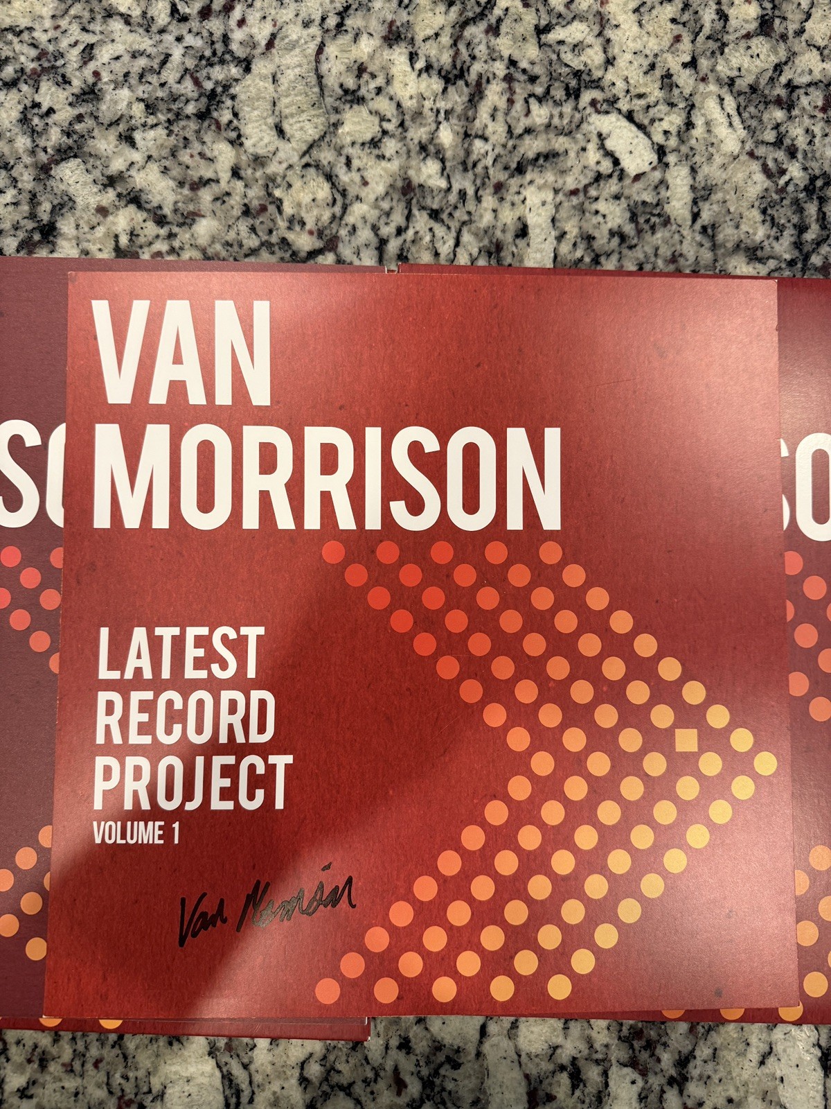 Signed Van Morrison Latest Record Project Volume 1 - Autographed 12x12 Flat