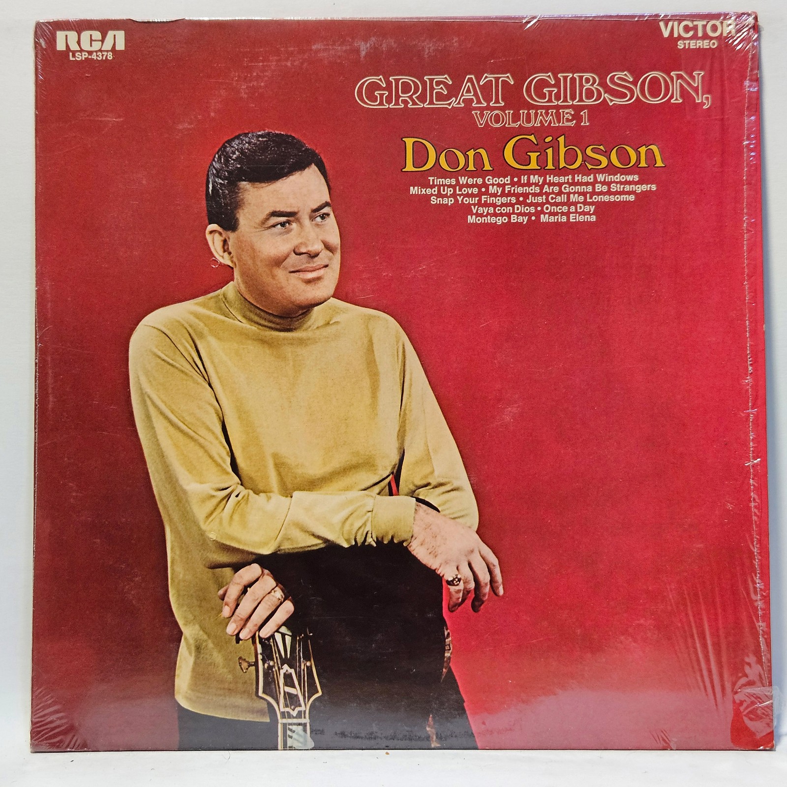 Don Gibson - Great Gibson, Volume 1 - 1970 Pop - VG+ - Ultrasonic Clean