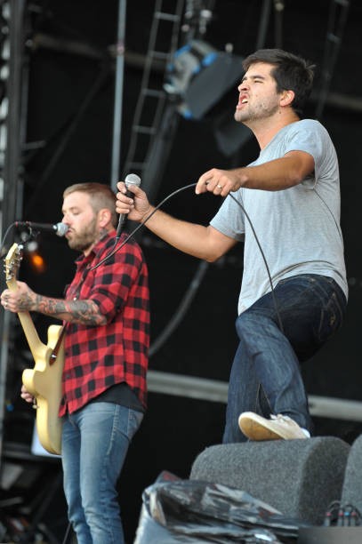 Dallas Green George Petit of Alexisonfire perform stage Day 1 of t- Old Photo