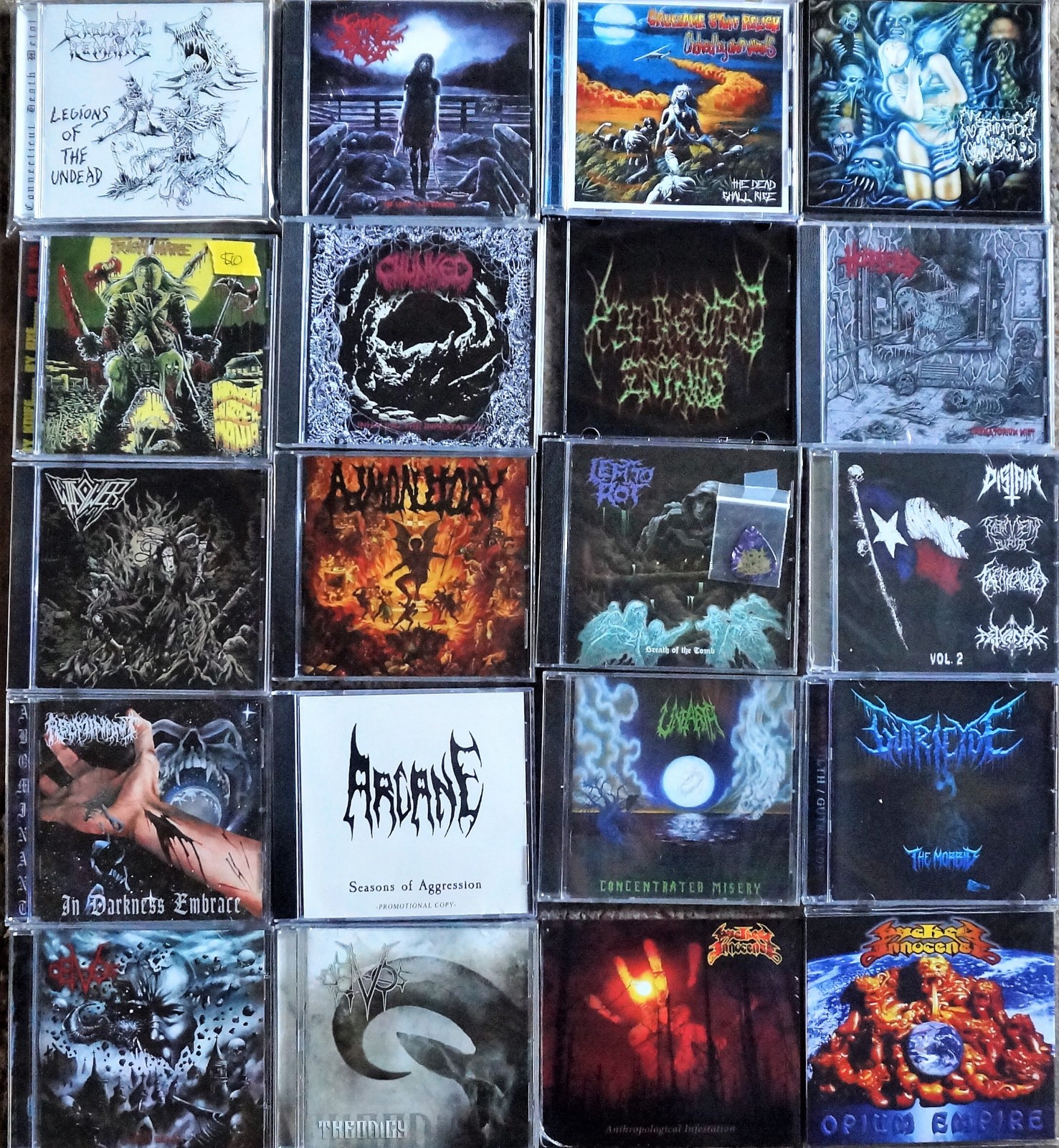 Skeletal Remains,Regurgitated Entrails,Horrified,Frightmare, 20 New Death Metal