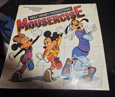 Mousercise 1982 Vinyl LP Record with Booklet Walt Disney Productions Vintage picture