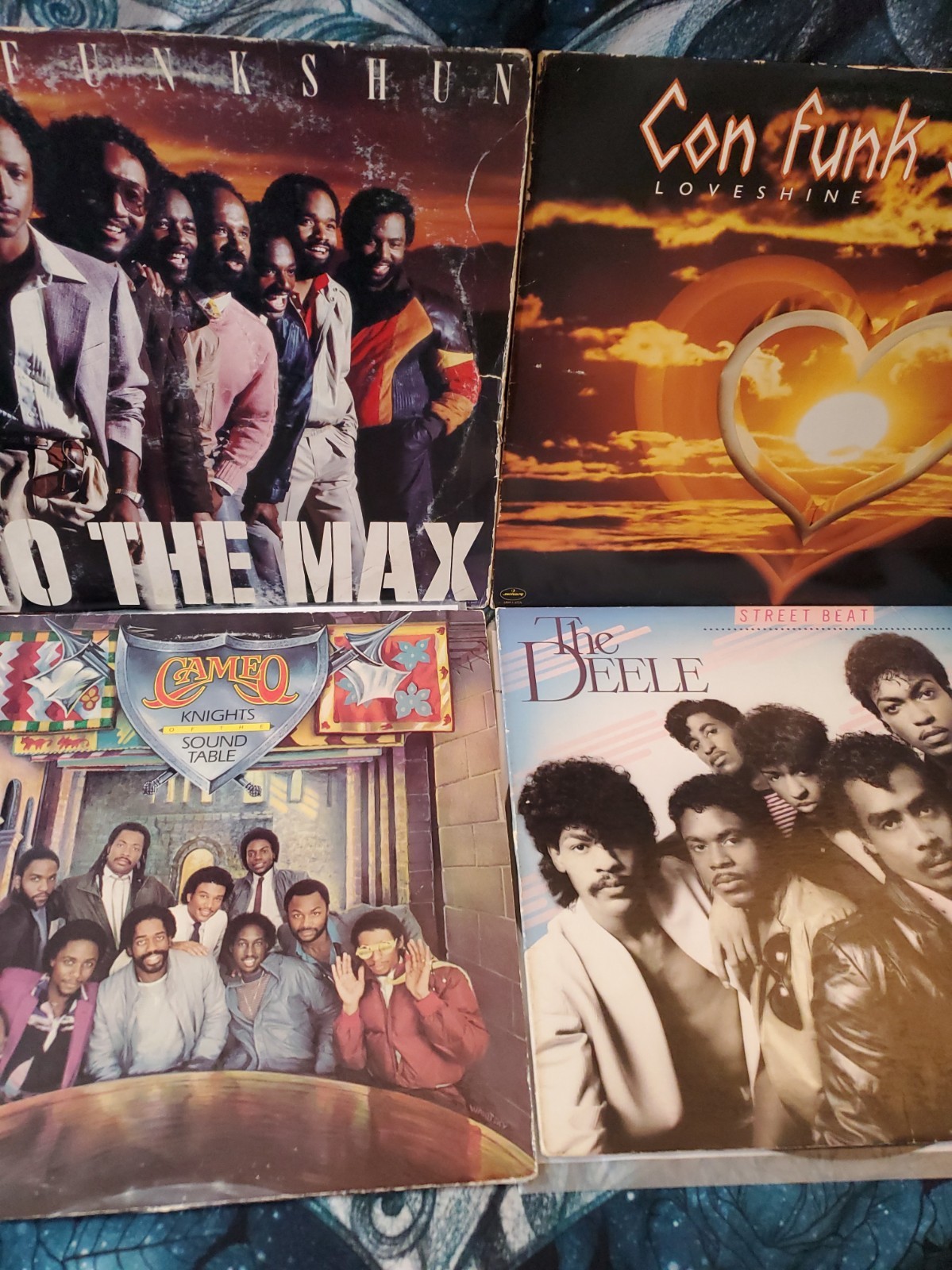 Vinyl Record Lot Of 4 CON FUNK SHUN,CAMEO,THE DEELE GREAT CONDITION TESTED