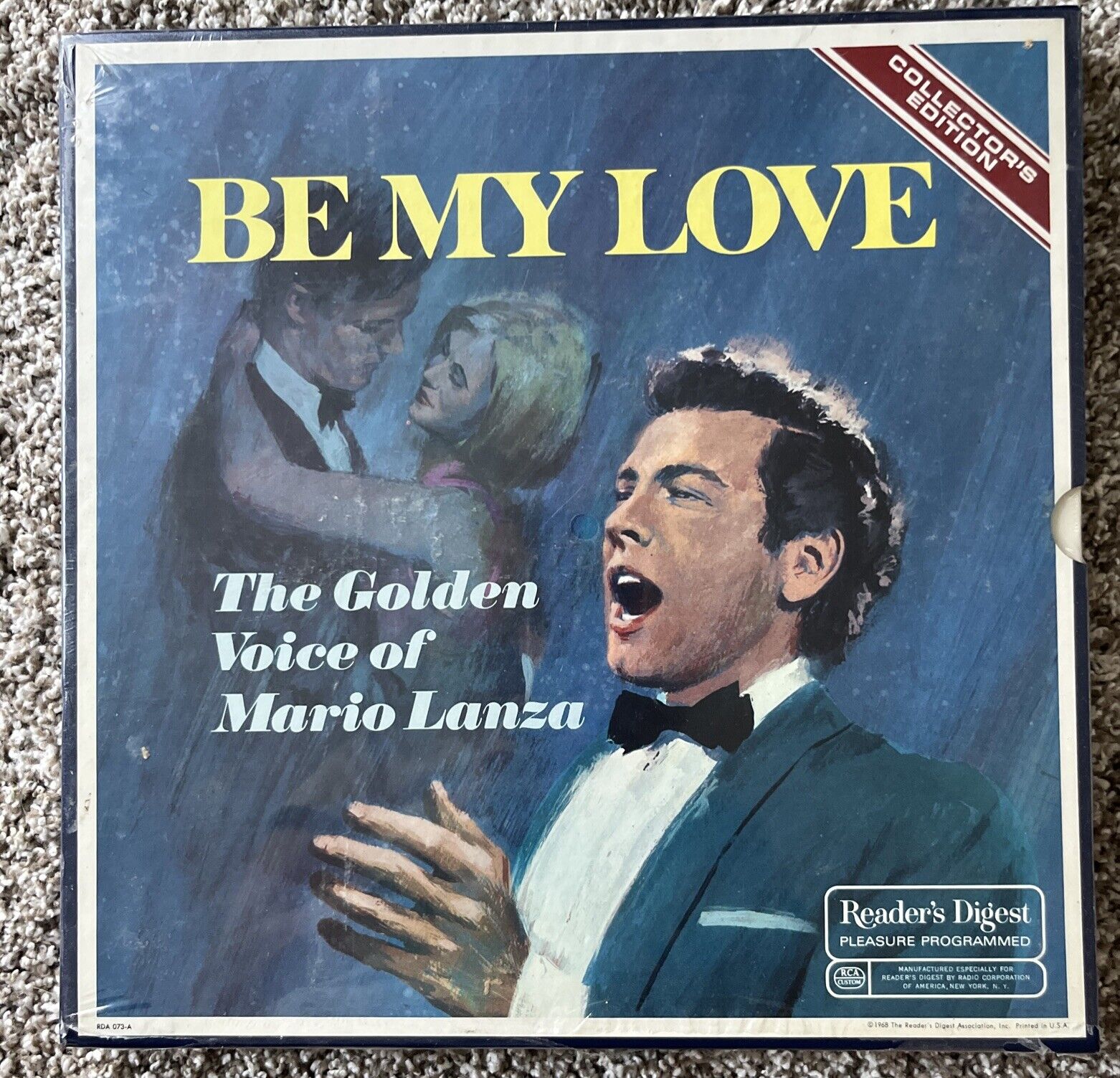 Be My Love The Golden Voice of Mario Lanza 6 LP Set Album Vintage Readers Digest