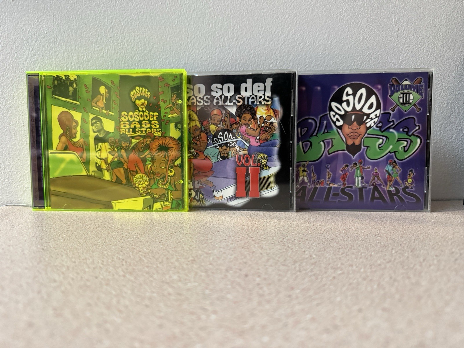 So So Def Bass All-Stars Vol 1 2 3 CD Lot Complete Series 90s Atlanta Bass BMG