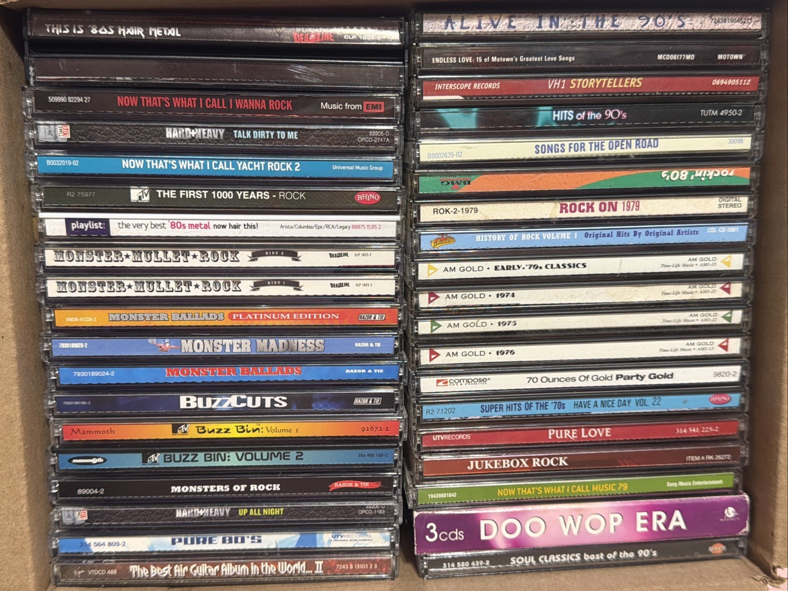 38 Rock & Compilations Wholesale Lot Reseller $500 Value RARE OOP Compact Disc