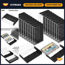 20Pcs Blank Audio Cassette Tape Storage Case, Music Display Box Organizer, Art C picture