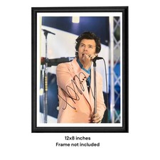 Harry Styles Hand Signed One Direction Autograph 12x8 