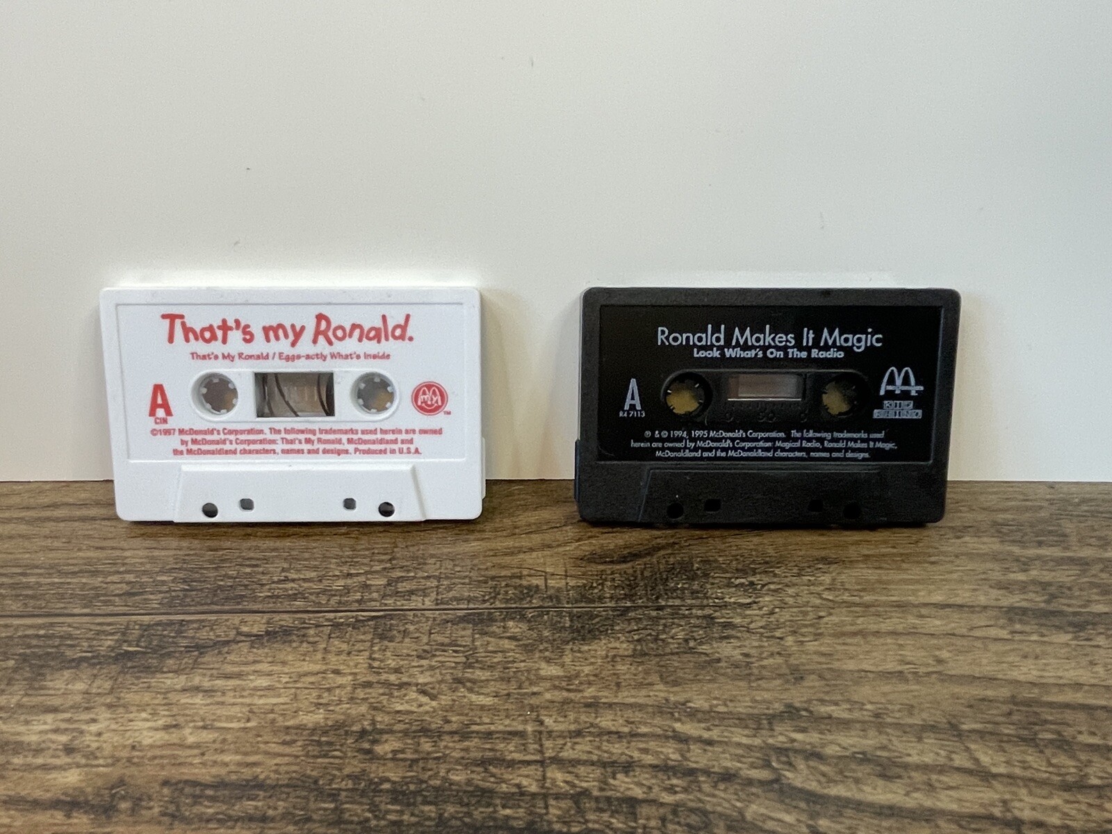 Vintage That\'s My Ronald & Ronald Makes It Magic McDonald\'s Cassette Tapes
