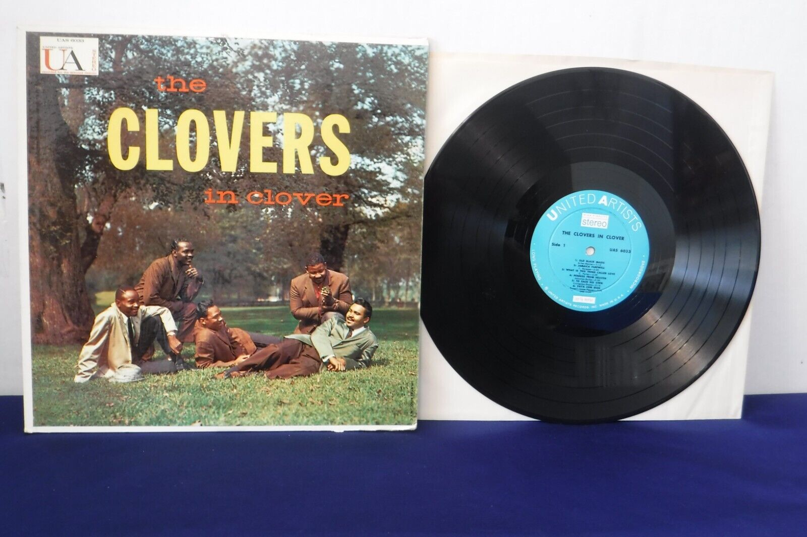 The Clovers in Clover, 1959 United Artists UAS 6033 Stereo Rock Doo Wop