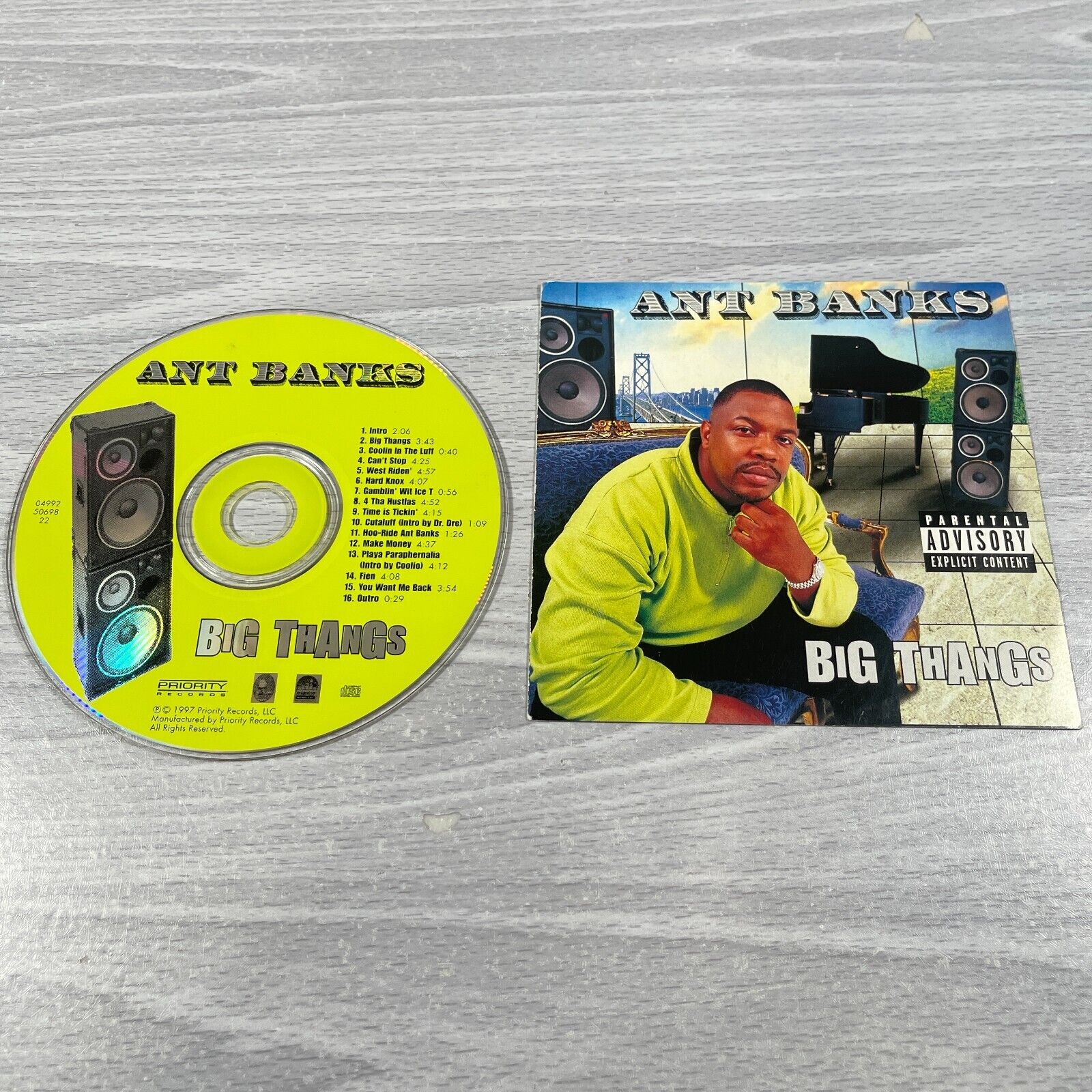 Ant Banks Big Thangs 1997 Priority Records 90s Rap Hip Hop CD Disc Only *READ