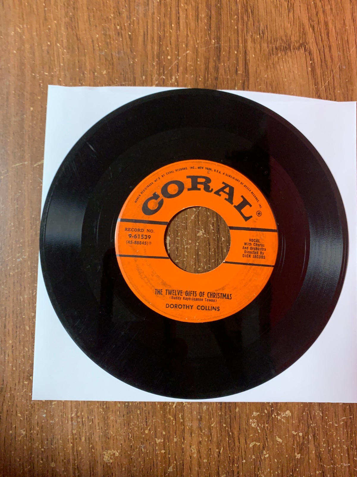 Vintage Dorothy Collins 45 RPM 7\
