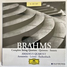 Brahms Complete String Quartets Quintets Sextets by Amadeus Quartet 5 CD  SEALED picture