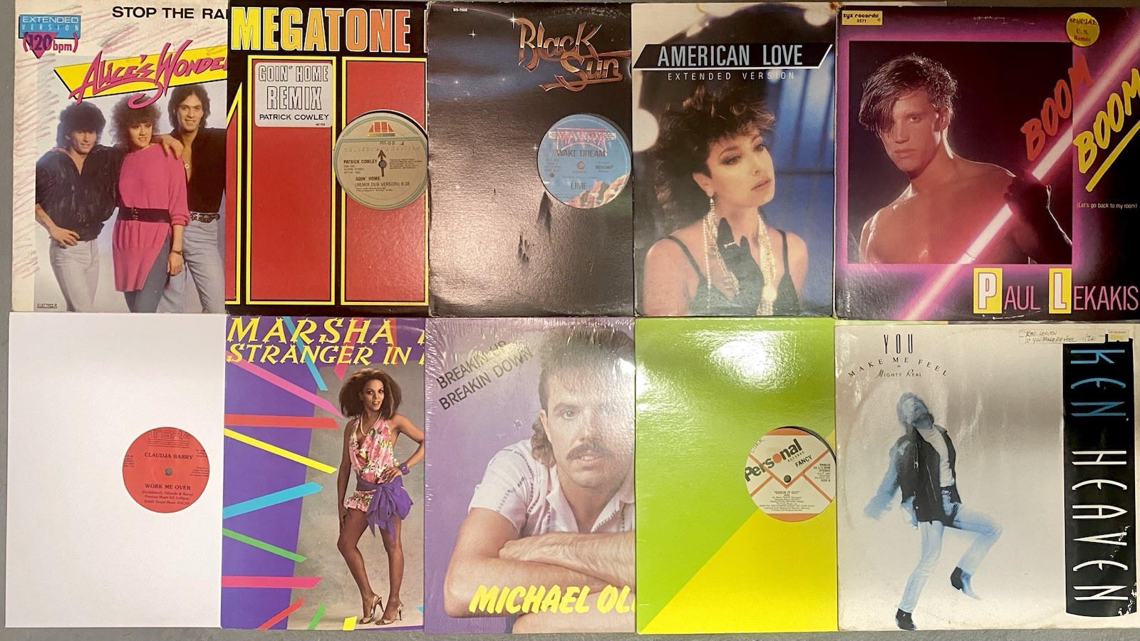Lot Of 10 Italo Disco Hi Nrg 80’s Disco Dance Vinyl 12” Record Singles