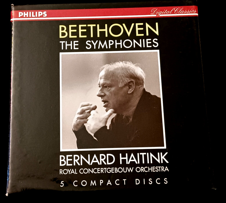 5-CD BOX SET : Beethoven Symphonies, Egmont Overture : Concertgebouw, Haitink